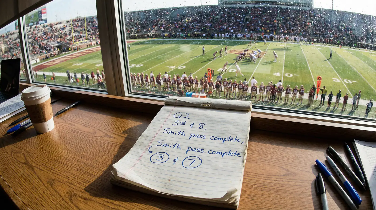 Football game scoreboard with close margin representing teaser bet key numbers